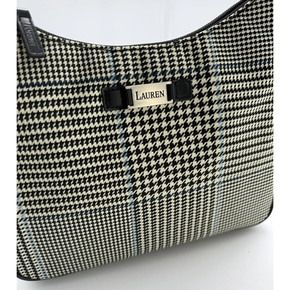 Vintage Classic Ralph Lauren Houndstooth Purse Shoulder Bag